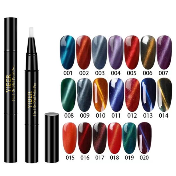 

gel nail polish pen 8ml multi color nail art tips uv gel nails paint glue one step manicure art tool