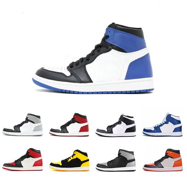 

1 1s high og bred toe chicago banned game royal basketball shoes men 1s 3 shattered backboard shadow multicolor sneakers size40-47