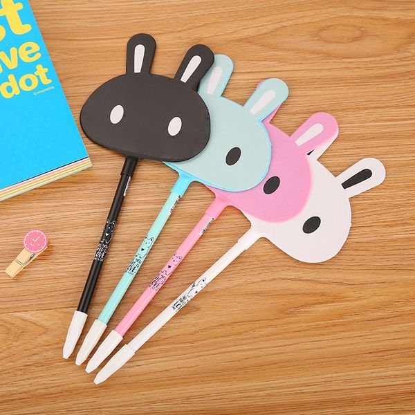 

40 pcs/lot creative fan gel pen cute 0.5 mm black ink signature pen school office writing supplies promotional gift
