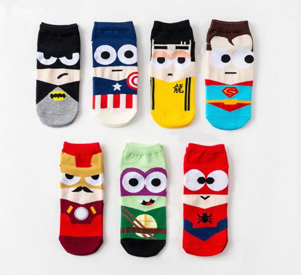 

2019 fashion cartoon funny socks colorful happy ankle basketball sport athelic socks street skateboard men as gift cotton material wholesale, Black