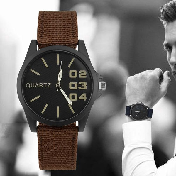 

men quartz watch have great originality taste retro design band analog alloy quartz wrist new trend birthday gift male clock ld, Slivery;brown