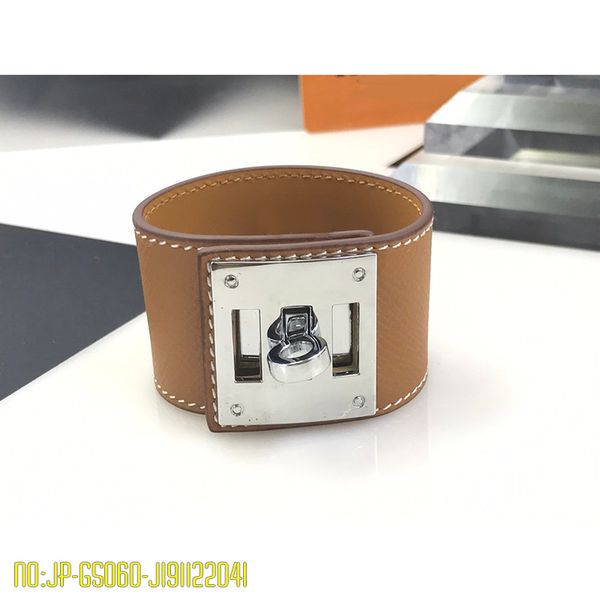 

new jewelry cuff bracelet for women/men stainless steel real leather bangles fashion letter bracelets gold bangle designer brand jewelry, Black