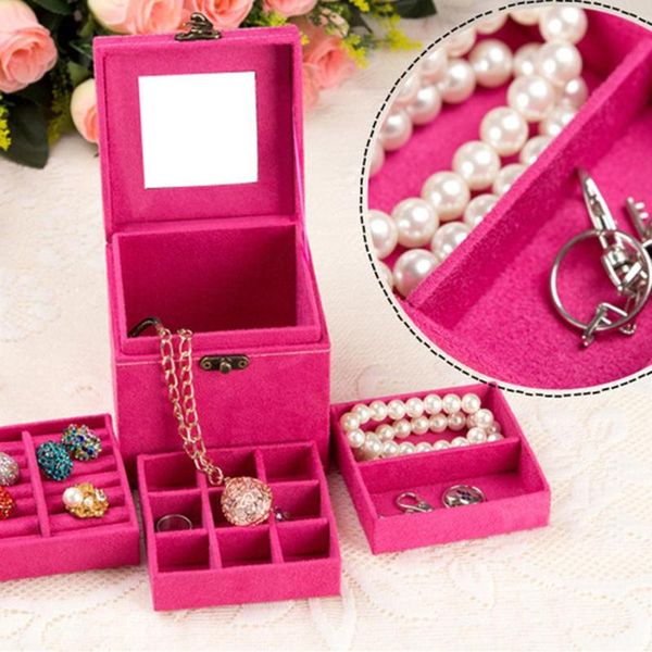 

velvet jewelry trays jewelry display holder bracelet ring earring jade pendan box bracelet storage case organizer, Black;blue