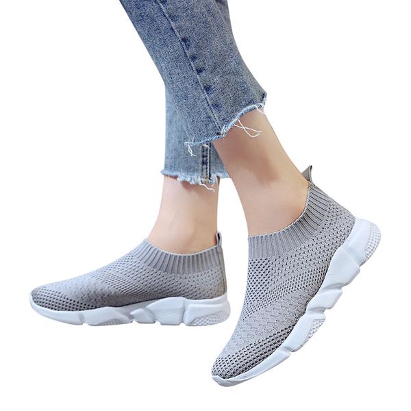 

2019 brand new fashion sport shoes breathable slip-on stability women casual lace up comfortable soles running sports shoes
