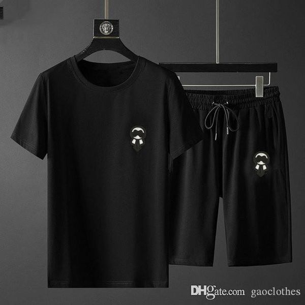 

new mens designer tracksuits summer shorts pants fashion men shirts shorts set summer casual printed shirt dress medusa suit sets, Gray