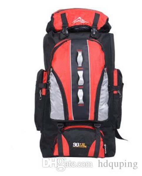 

big load knapsack 100l outdoors sports bags waterproof nylon backpack women men hiking camping climbing fishing rucksack xa769a