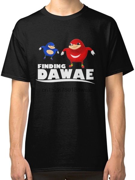 

finding da wae ugandan knuckles menblack tees shirt clothing, White;black
