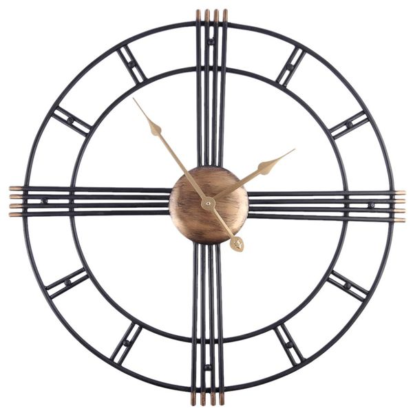 

retro iron art antiquing mute wall clocks home office decor silent wall clock quartz watch clock modern design