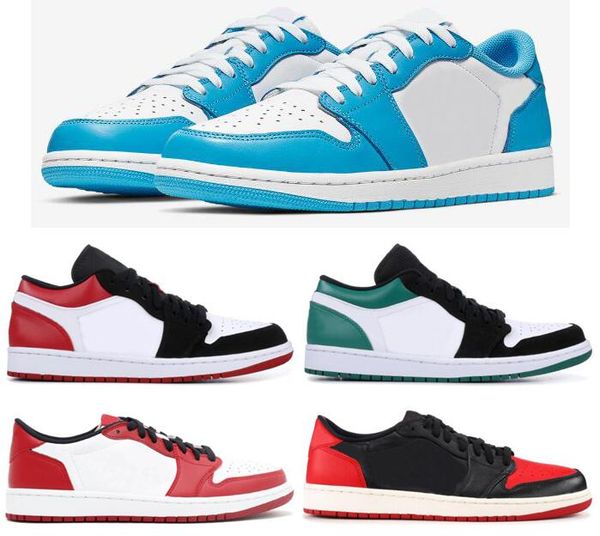 

new sb 1 low unc black toe mystic green bred chicago men shoes 1s low sports sneakers better quality with box