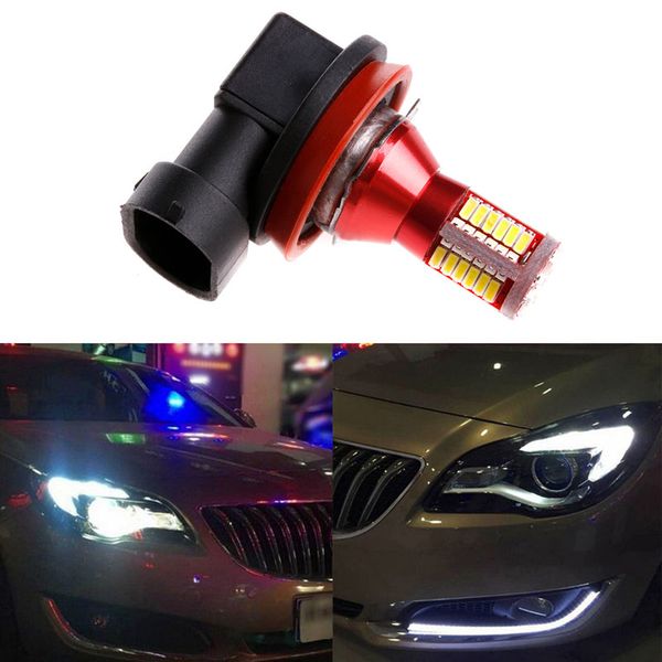 

1pc dc12v h8-3014-57 smd canbus error car led side light bulbs car fog lamp white
