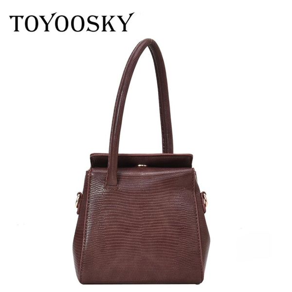 

toyoosky retro lizard style women's handbags simple handle women crossbody bag personalized lizard pattern clutch bags