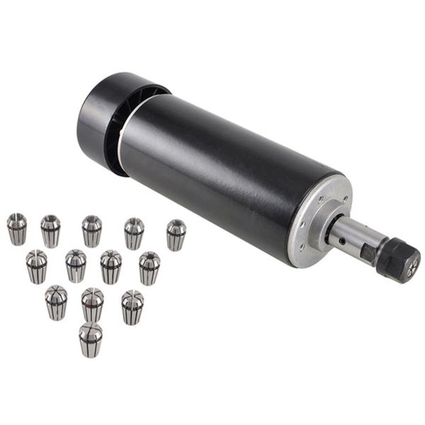 

spindle 0.5kw dc motor air cooled spindle motor dc 0-100v cnc wood router bit er11 collet chuck for engraver milling machine