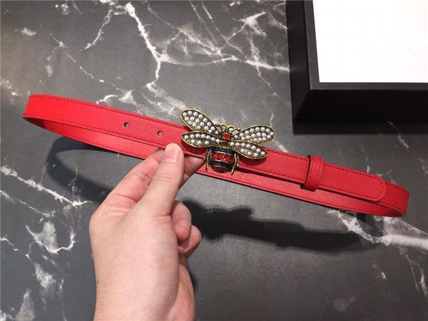 

gold bee buckle belts italy designer luxury casual waistbands with box womens fashion pants girdle slim dress genuine leather black belts, Black;brown