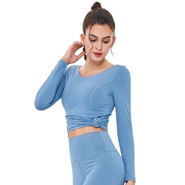 

sport yoga shirts female cross back polyester solid dry fit slim jogging femme gym woman plus size long sleeve fitness t-shirt, White;red