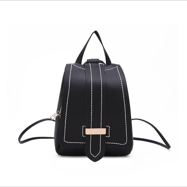 

pu leather women backpacks solid color waterproof school bags teenagers girls lapbackpacks travel causal bags for women 2019