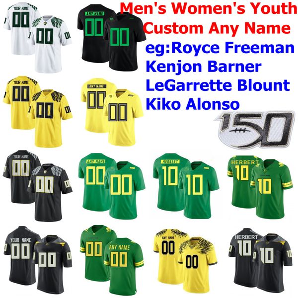 

орегон уток колледжа футбол футбол женский ройс фриман джерси кенхон барнер legarrette blunt kiko alonso ncaa green custom shisted, Black