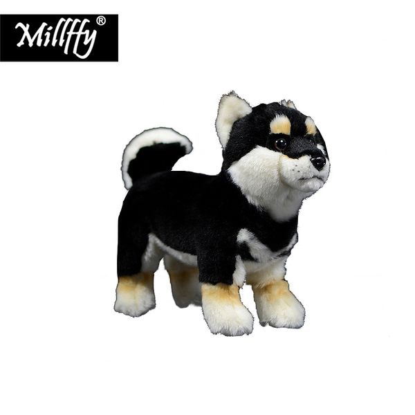 2019 Dropshipping Peluche Stuffed Animal Japanese Black And Tan Shiba Inu Dog Puppy Small Size Turf Dog Plush Puppy Soft Toy For Kids From Babymom