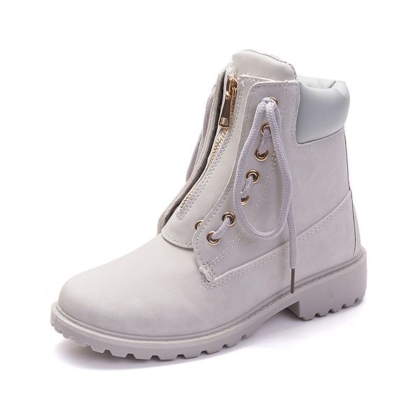 

cinessd ankle boots for women 2019 autumn waterproof snow boots zipper detachable round toe warm winter zapatos de mujer, Black