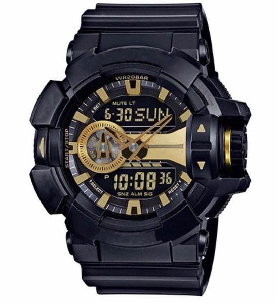 

luxury men sport watches auto light waterproof 400 watches led digital shock watch for men wholesale multifunction watches, Slivery;brown