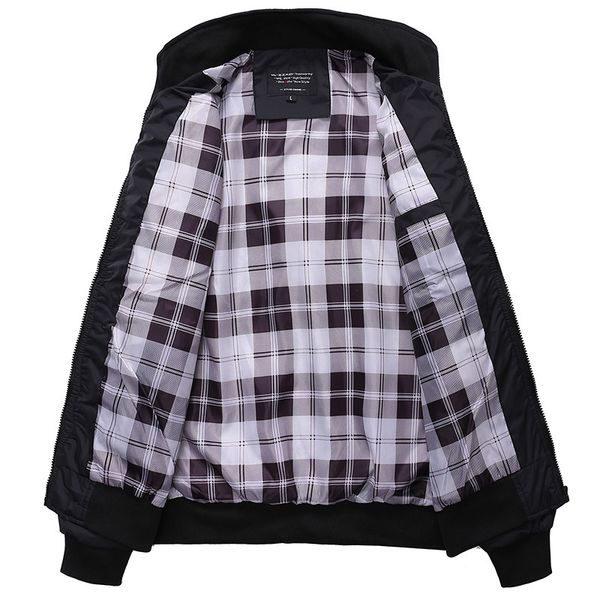 

2020 new jacket men fashion casual loose mens jacket sportswear bomber jacket mens jackets men and coats plus size m- 3xl, Black;brown