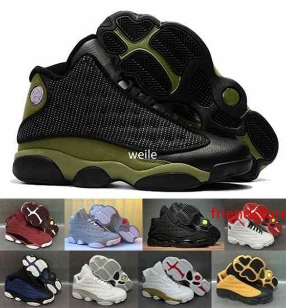 

13 xiii olive army green men basketball shoes,mens 13s dmp black cat wheat navy blue chutney basket ball sports sneakers size 7-13
