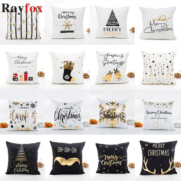 

45*45cm cotton pillow case christmas decoration for home xmas ornaments new year's decorations gift merry christmas navidad 2020