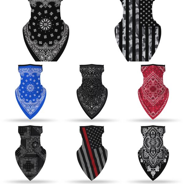 

rhrei 1hiking scarf outdoor high elastic camping face mask cycling warmer neck scarf bike seamless sport neck tube headwear, Black