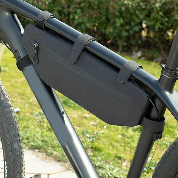 

wholesale waterproof bicycle triangular bag large capacity 3l tube front frame bag mtb road bike dirt-resistant