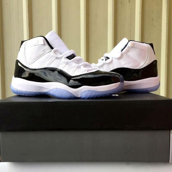 

дешевые оптовые 11 11s concord 45 обувь мужская женская обувь для продажи нам 5.5-13 приходят с коробкой, Black