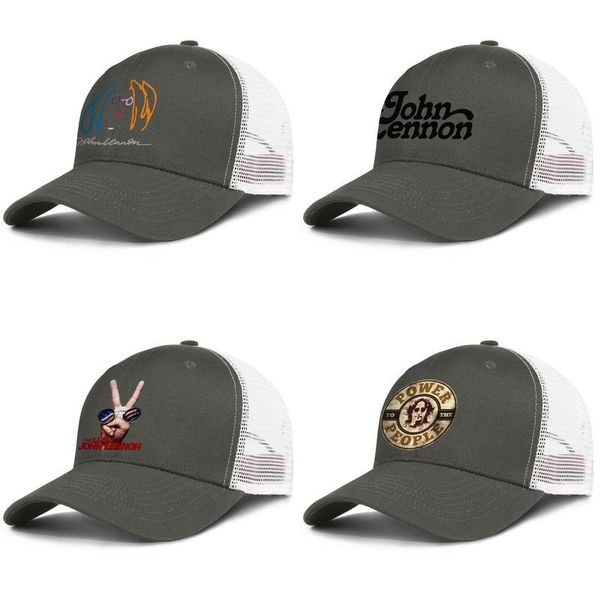 

john lennon poster for men and women adjustable trucker meshcap golf vintage team stylish baseballhats the u.s. vs. collection mind bon, Blue;gray