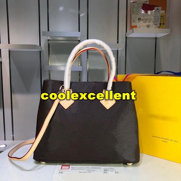 

womens luxury kensingtonss handbag detachable smooth cowhide shoulder strap double microfiber fashion designer brand tote shopping bag