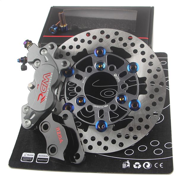 

motorcycle front brake system kit 40mm brake calipers + 220mm discs for bws