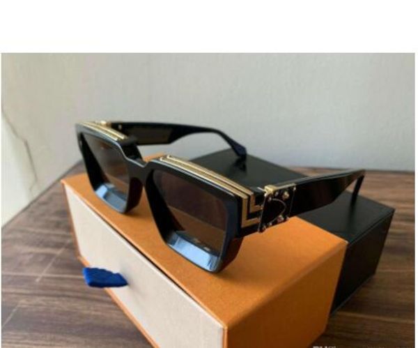 

men women fashion brand millionaire sunglasses black oversized square frame evidence sunglasses quality luxury with original boxes polarized, White;black