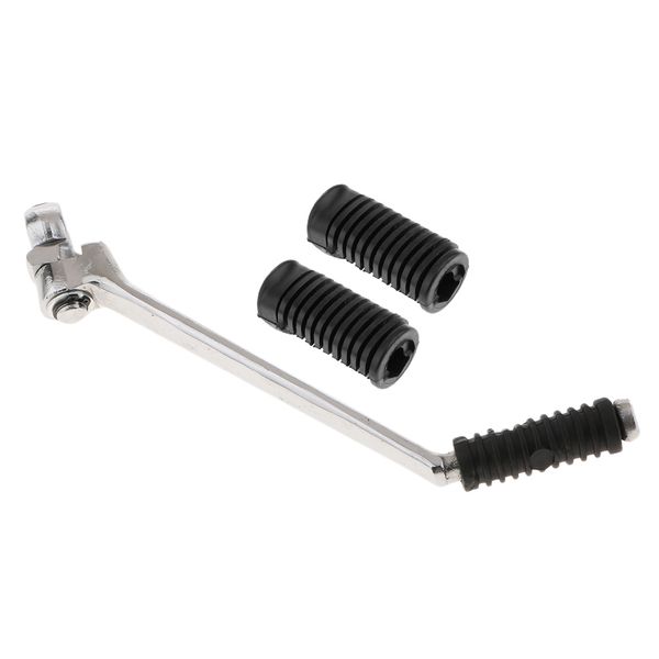 

nonslip footrest pedal footpeg cover shell & kickstart lever for honda cg125