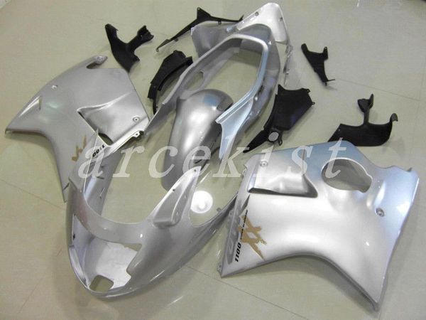 

new injection abs fairings kit fit for honda cbr1100xx blackbird 1996-2007 96 97 98 99 00 01 02 03 04 05 06 07 cbr1100 silver