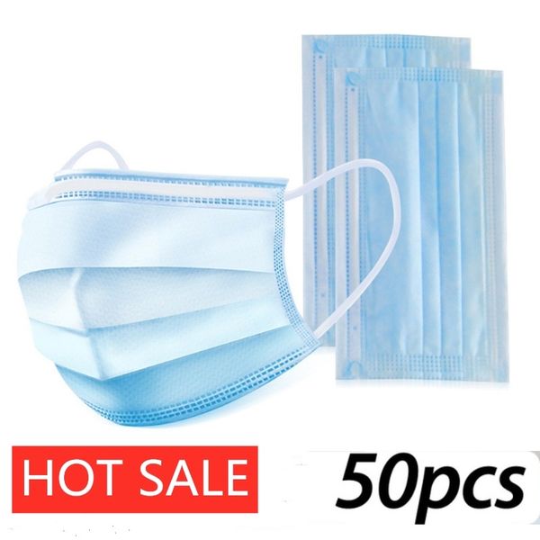

fast delivery 10/30/50pcs mondkapjes filter disposable pm2.5 face moth c-virus mask 3 ply ncov