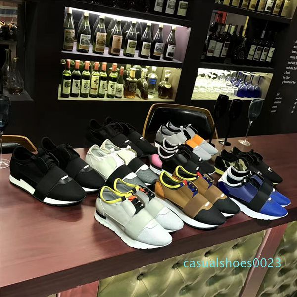 

designer shoes men brand casual shoes 2019 fashion flats sport runners racer luxury shoes women ac23, Black