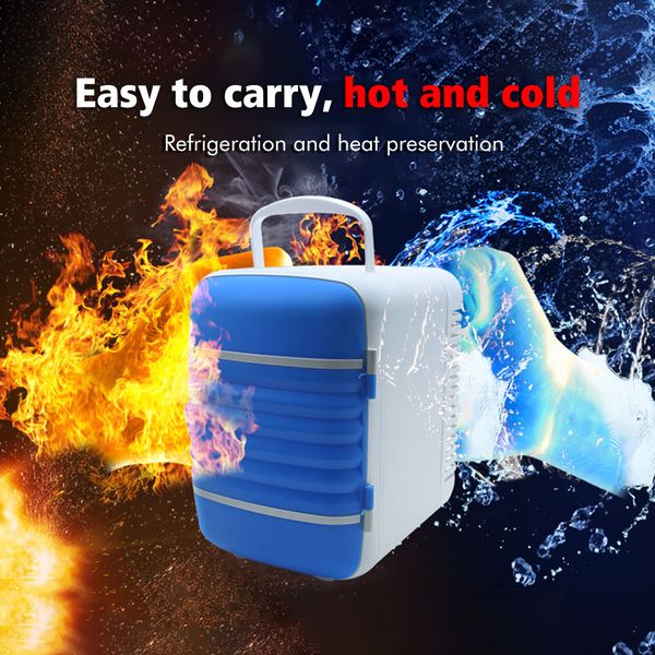 

4l mini portable refrigerator 2 in 1 cool box heated lunchbox 12v fridge for auto home office camping bag refrigerator for car