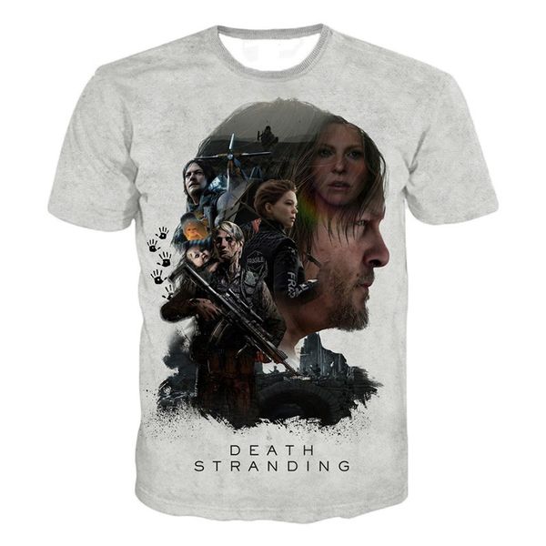 

новые моды мужчины / женщины популярные смерть скрутки harajuku летний стиль смешные 3d печати случайные футболки h228, White;black