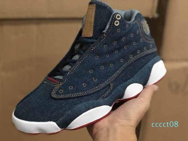 

better quality jumpman 4 4s denim travis blue basketball shoes men blue black white denim jeans sports sneakers new size 40-47 ct08