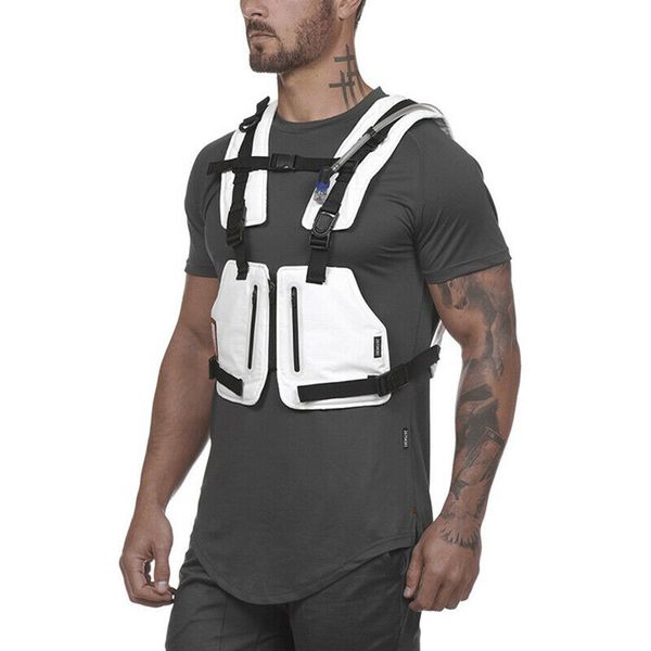 

new multi-function vest outdoor sports fitness men protective, Camo;black