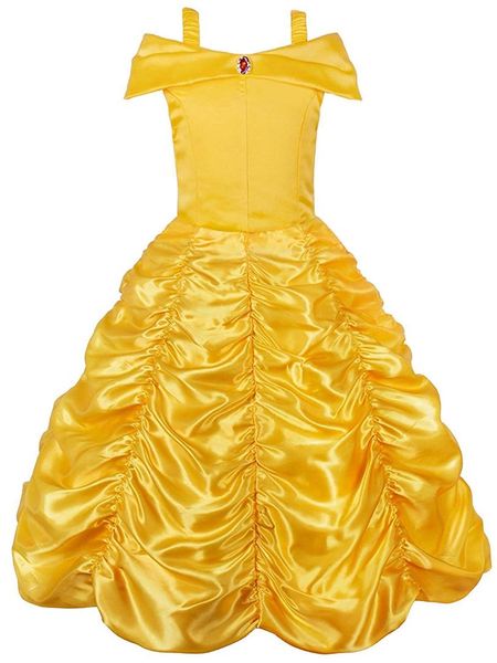 

feecolor 1pcs off shoulder layered costume dress for little girl, Black;red