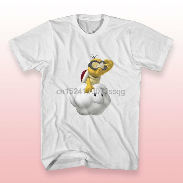 

super bros brothers lakitu облако белый s-xxxl размер мужские футболки, White;black