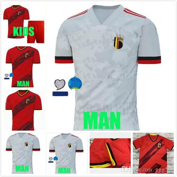 

19 20 бельгия футбола джерси опасность лукак mertens вермален de bruyne nainggolan сборных мужчины дети комплект футбол рубашка таиланд, Black;yellow