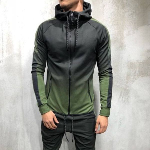 

mens sweatshirts fashion hip hop coats gradient clothes for mens long sleeve autumn casual sport style acitve clothing sizes-3xl wholesale, Black