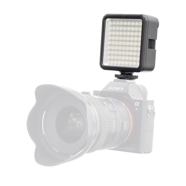

mini led video light 49 beads dimmable led video panel light for canon/nikon/sony/ronin s phone gimbal gopro 7 6 dslr camera