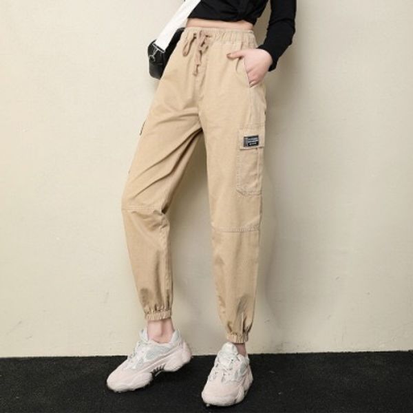 

a249-summer trendy one button skinny pants wide leg pants, Black