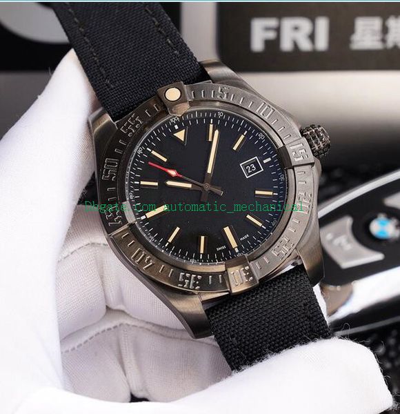 

3 style automatic titanium mens strap watch date v17311101/b1w1 44mm automatic mens sapphire sports fashion men new version, Slivery;brown