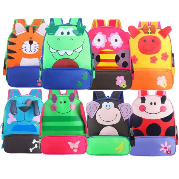 

2019 3d 3-6 year old school bags for boys waterproof backpacks child cartoon animal bag kids shoulder bag