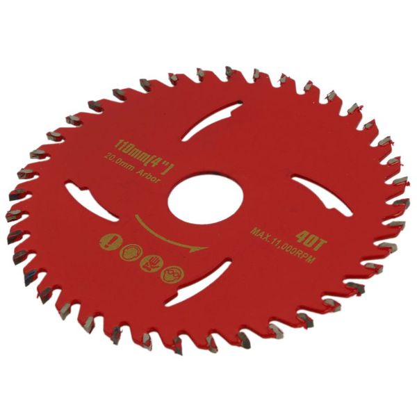 

110 mm x 20 mm 30t wood roll cutting metal cutting saw blade red